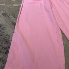 画像7: PINK COLOR WIDE SILHOUETTE SLACKS / W30~W36 (7)