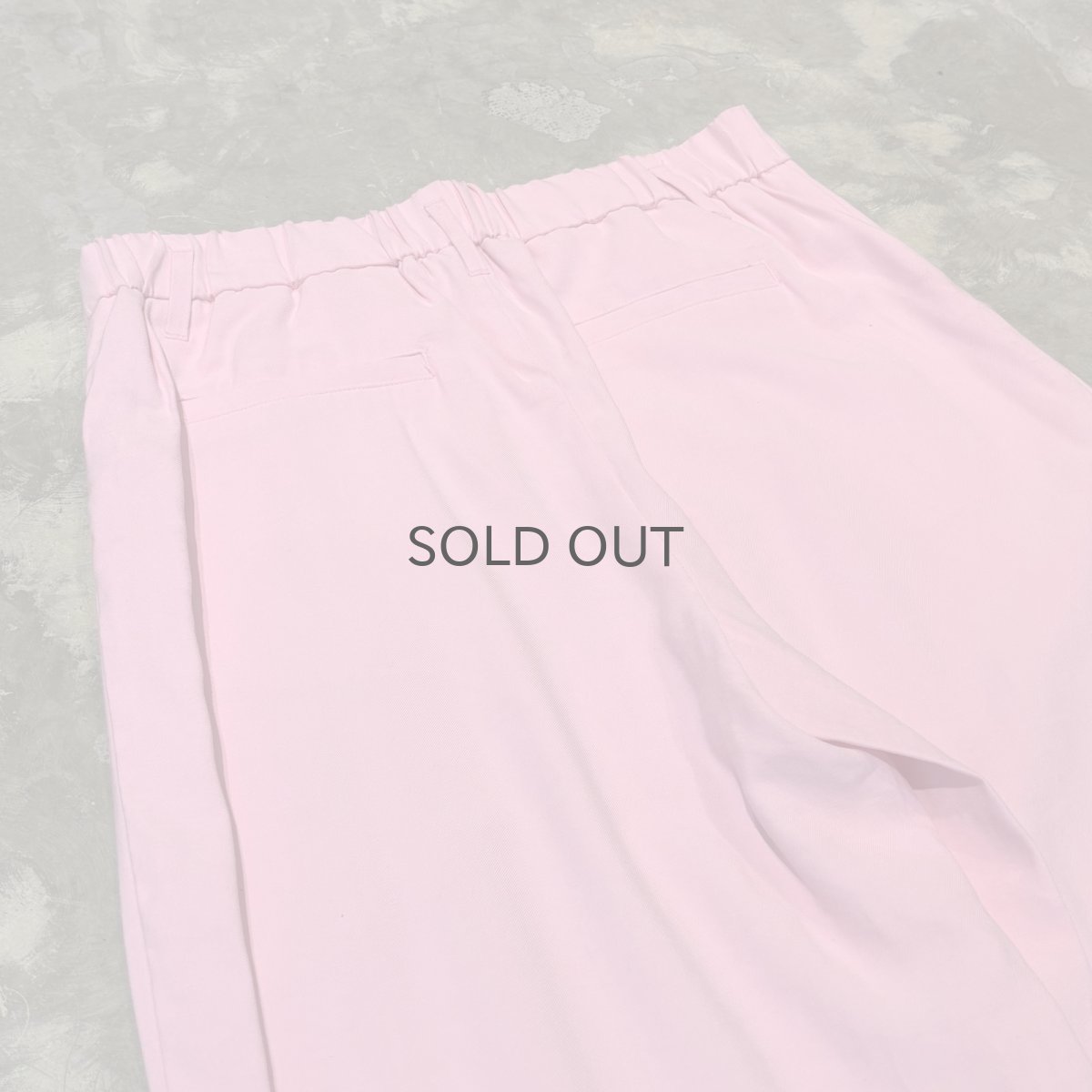 画像9: PINK COLOR WIDE SILHOUETTE SLACKS / W30~W36 (9)