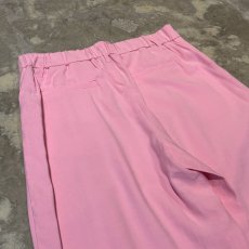 画像9: PINK COLOR WIDE SILHOUETTE SLACKS / W30~W36 (9)