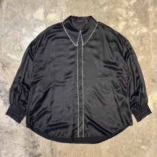 画像1: 【ALL SAINTS】MONOCHROME STITCH L/S SHIRT / Mens L (1)