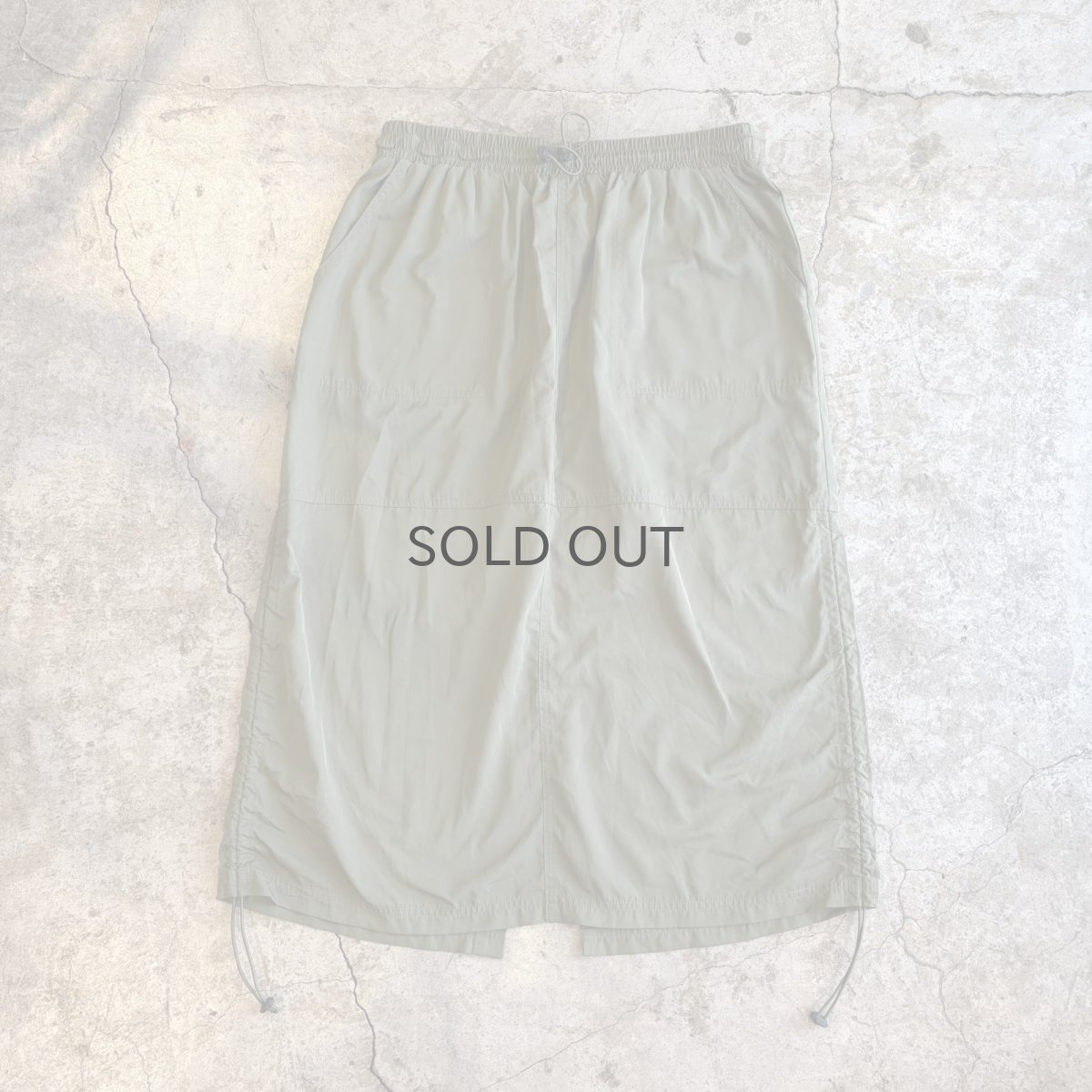 画像7: SIDE DRAW CORD DESIGN BACK SLIT SKIRT / FREE~W39 (7)