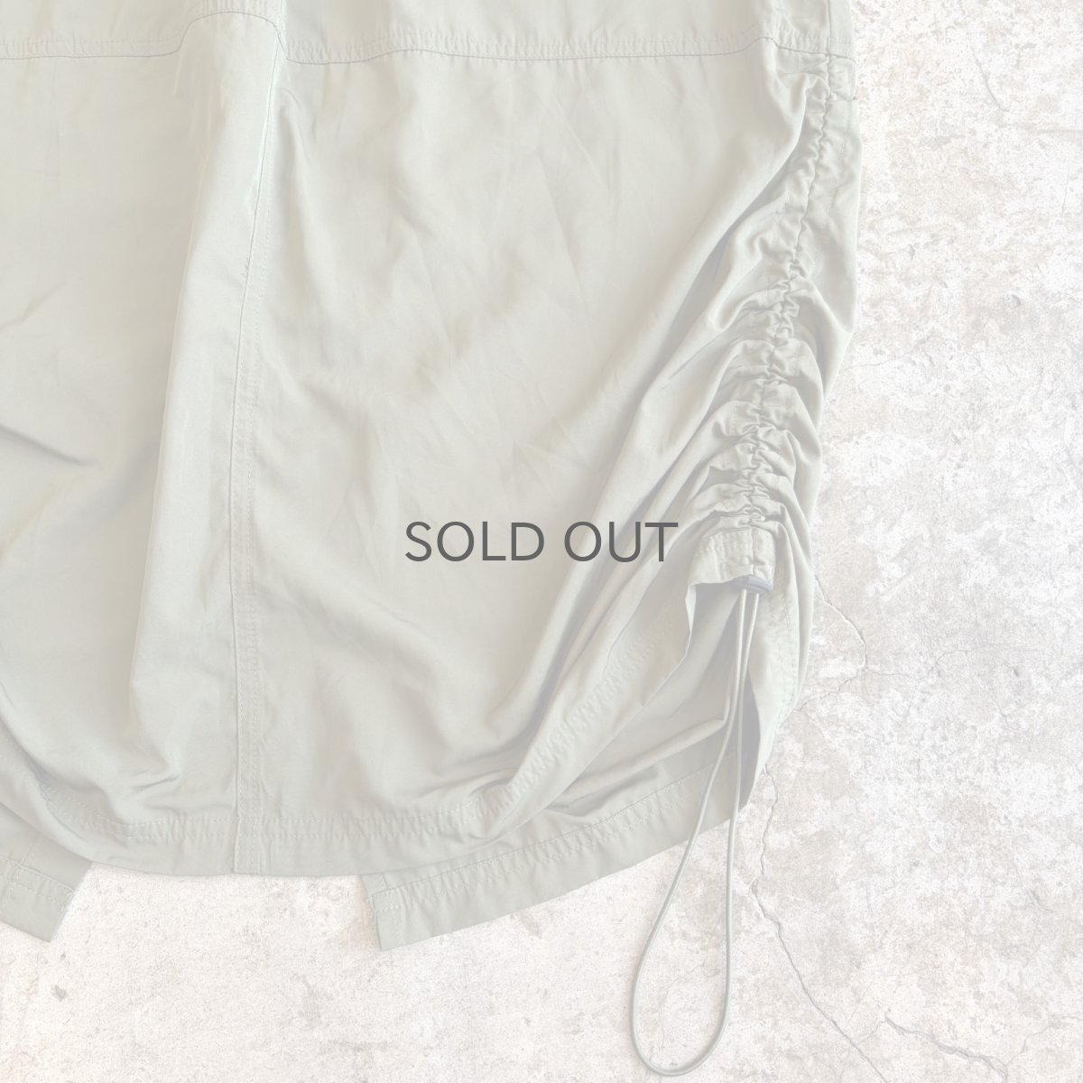 画像4: SIDE DRAW CORD DESIGN BACK SLIT SKIRT / FREE~W39 (4)