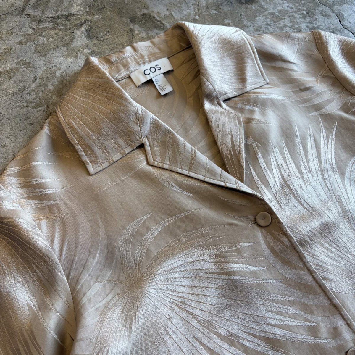 画像3: ALL OVER PATTERN LUSTER S/S SHIRT / Ladies M (3)