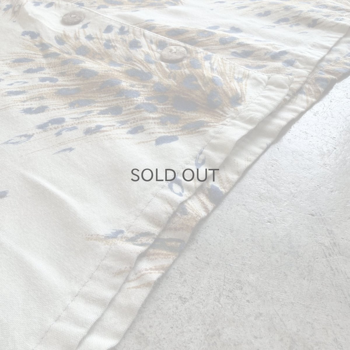 画像11: ALL OVER PEACOCK PATTERN S/S SHIRT/ Ladies L (11)