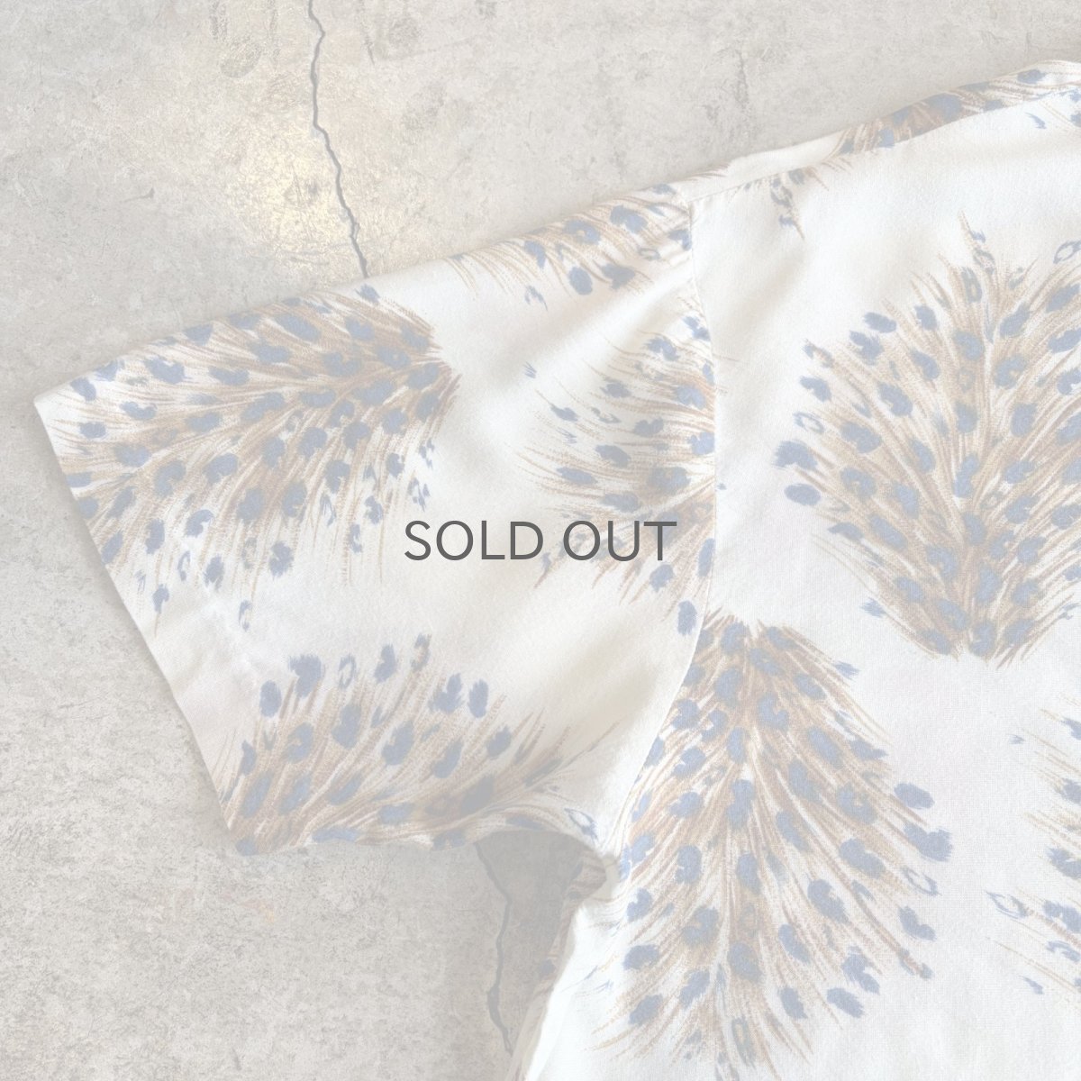 画像10: ALL OVER PEACOCK PATTERN S/S SHIRT/ Ladies L (10)
