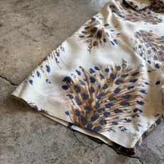画像6: ALL OVER PEACOCK PATTERN S/S SHIRT/ Ladies L (6)