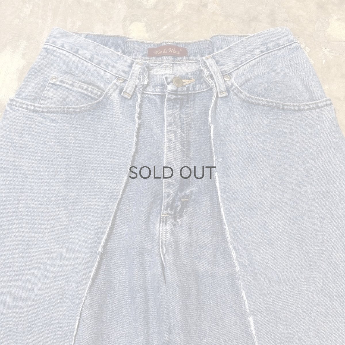画像10: 【Wiz&Witch】"UNITED" TWINS WIDE DENIM PANTS / W31 (10)
