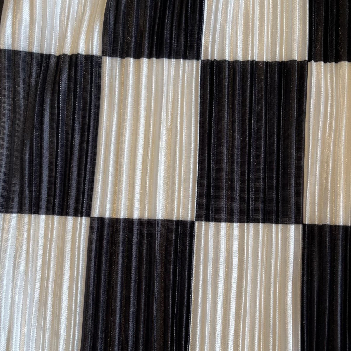 画像10: MONOCHROME CHECKER PATTERN PLEATS DESIGN WIDE PANTS / W29~W37(L) (10)