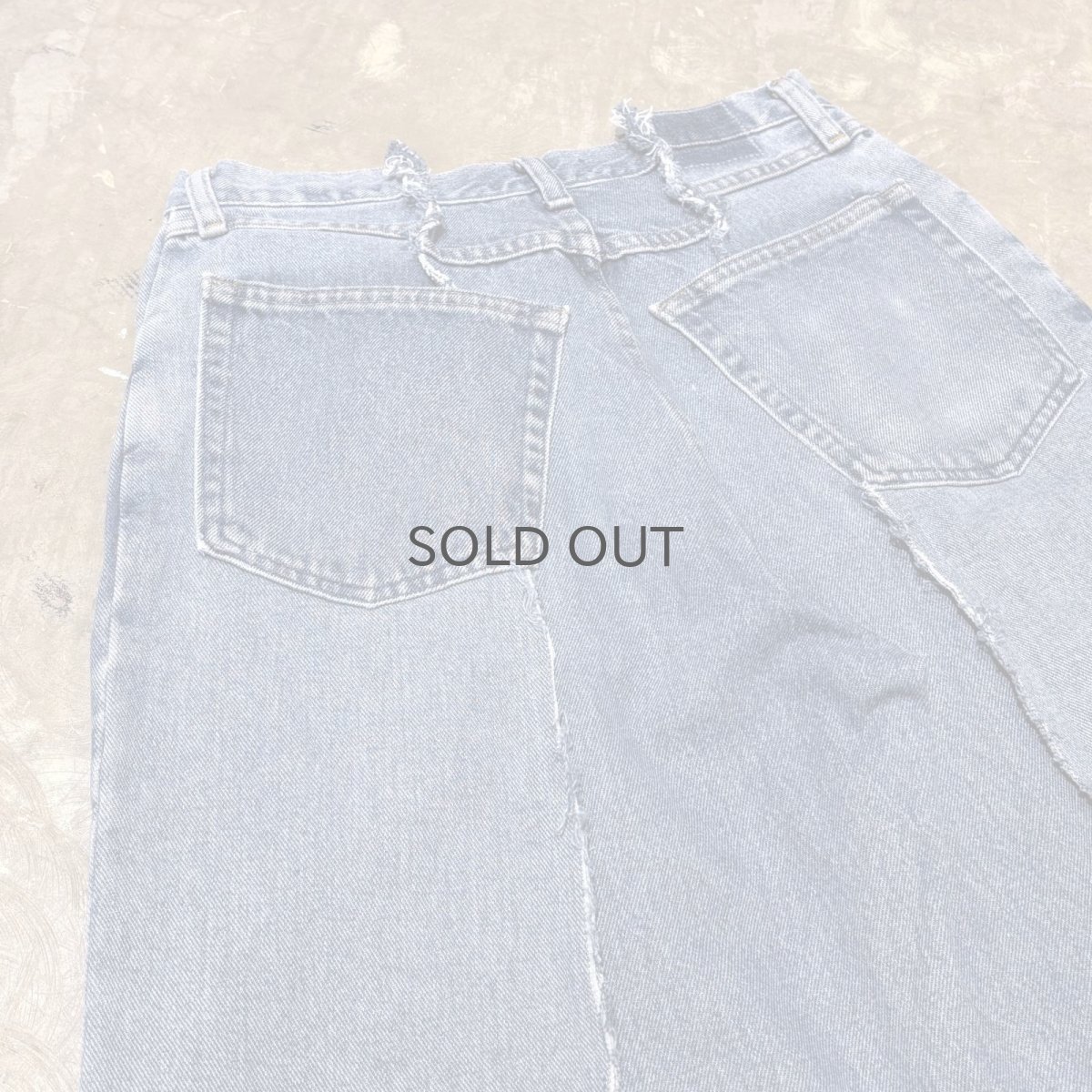 画像9: 【Wiz&Witch】"UNITED" TWINS WIDE DENIM PANTS / W31 (9)