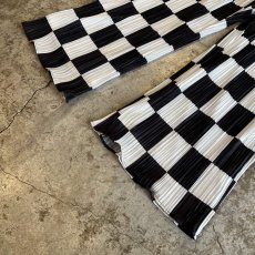 画像5: MONOCHROME CHECKER PATTERN PLEATS DESIGN WIDE PANTS / W29~W37(L) (5)