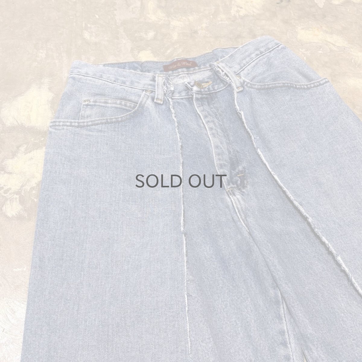 画像3: 【Wiz&Witch】"UNITED" TWINS WIDE DENIM PANTS / W31 (3)
