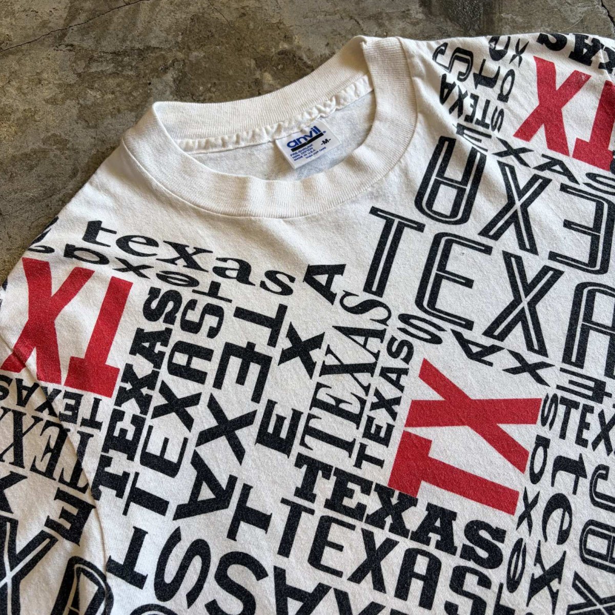 画像3: 90's "TEXAS" LOGO ALL OVER PATTERN COLOR S/S TEE / Ladies M / MADE IN USA (3)