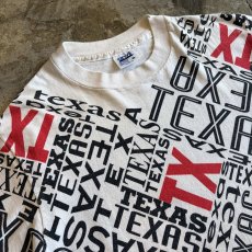 画像3: 90's "TEXAS" LOGO ALL OVER PATTERN COLOR S/S TEE / Ladies M / MADE IN USA (3)