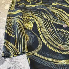 画像5: ALL OVER ARTISTIC PATTERN SHEER JACKET / Mens M (5)