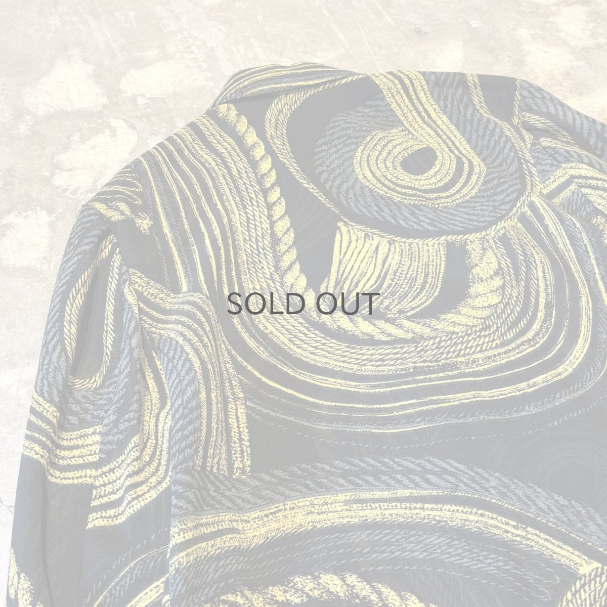 画像9: ALL OVER ARTISTIC PATTERN SHEER JACKET / Mens M (9)