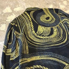 画像9: ALL OVER ARTISTIC PATTERN SHEER JACKET / Mens M (9)
