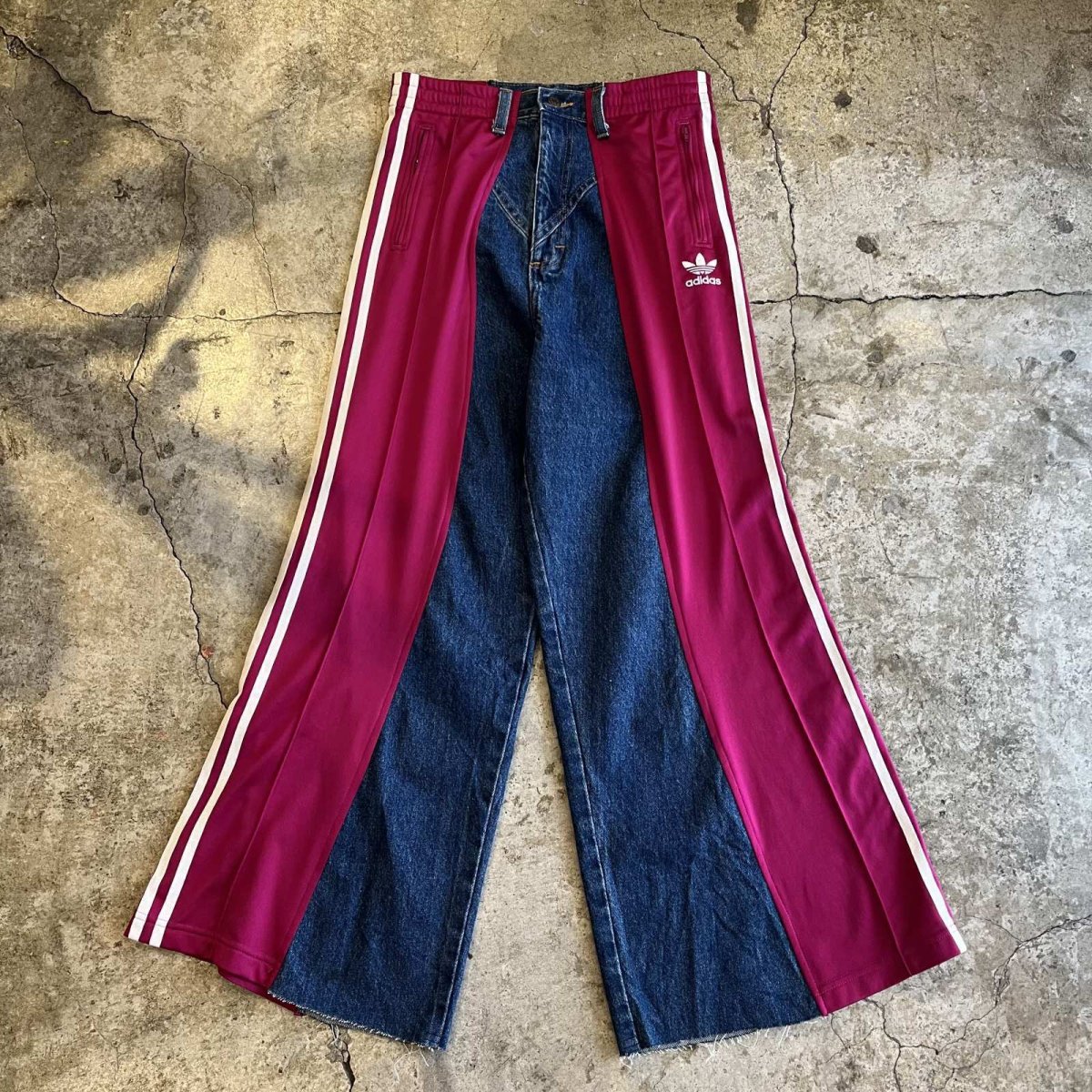 画像1: 【Wiz&Witch】"UNITED" SPORTY DENIM PANTS / OS (1)