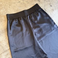 画像9: BLACK COLOR LUSTER DESIGN WIDE PANTS / W30~W35 (9)