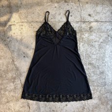 画像2: BLACK COLOR LACE LINGERIE CAMISOLE / Ladies S~M (2)