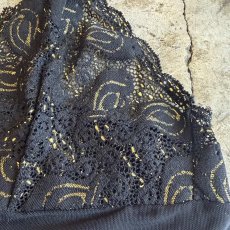 画像5: BLACK COLOR LACE LINGERIE CAMISOLE / Ladies S~M (5)