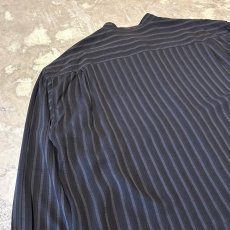 画像9: ALL OVER STRIPE PATTERN BAND COLLAR L/S SHIRT / Mens XL (9)