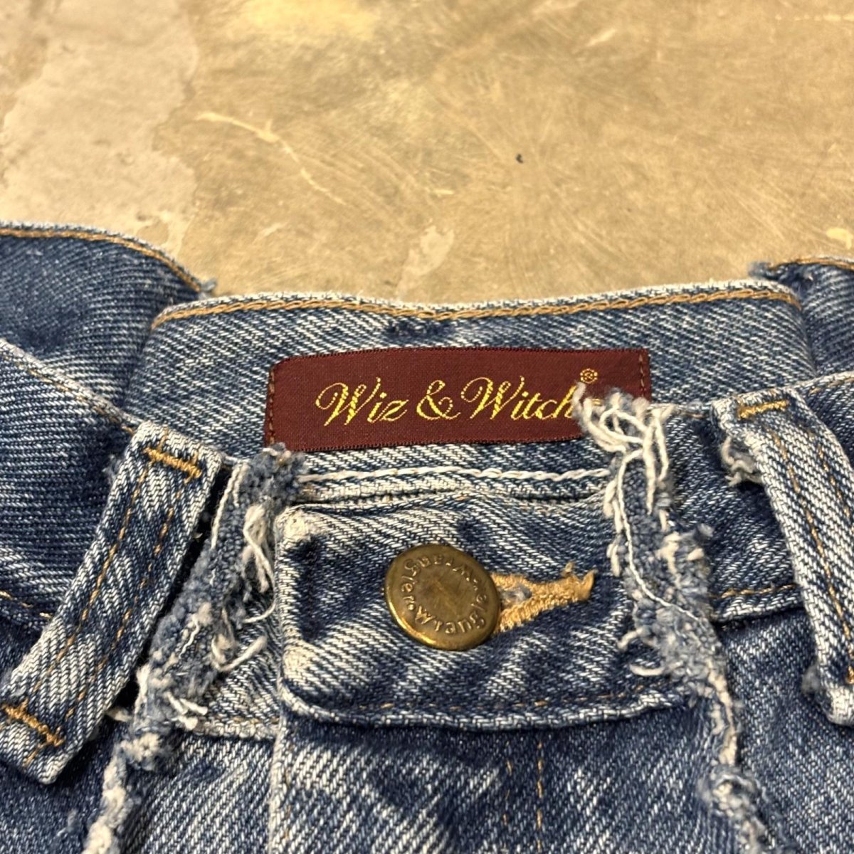 画像10: 【Wiz&Witch】"UNITED" SIDE STARS TWINS WIDE DENIM PANTS / W31 (10)