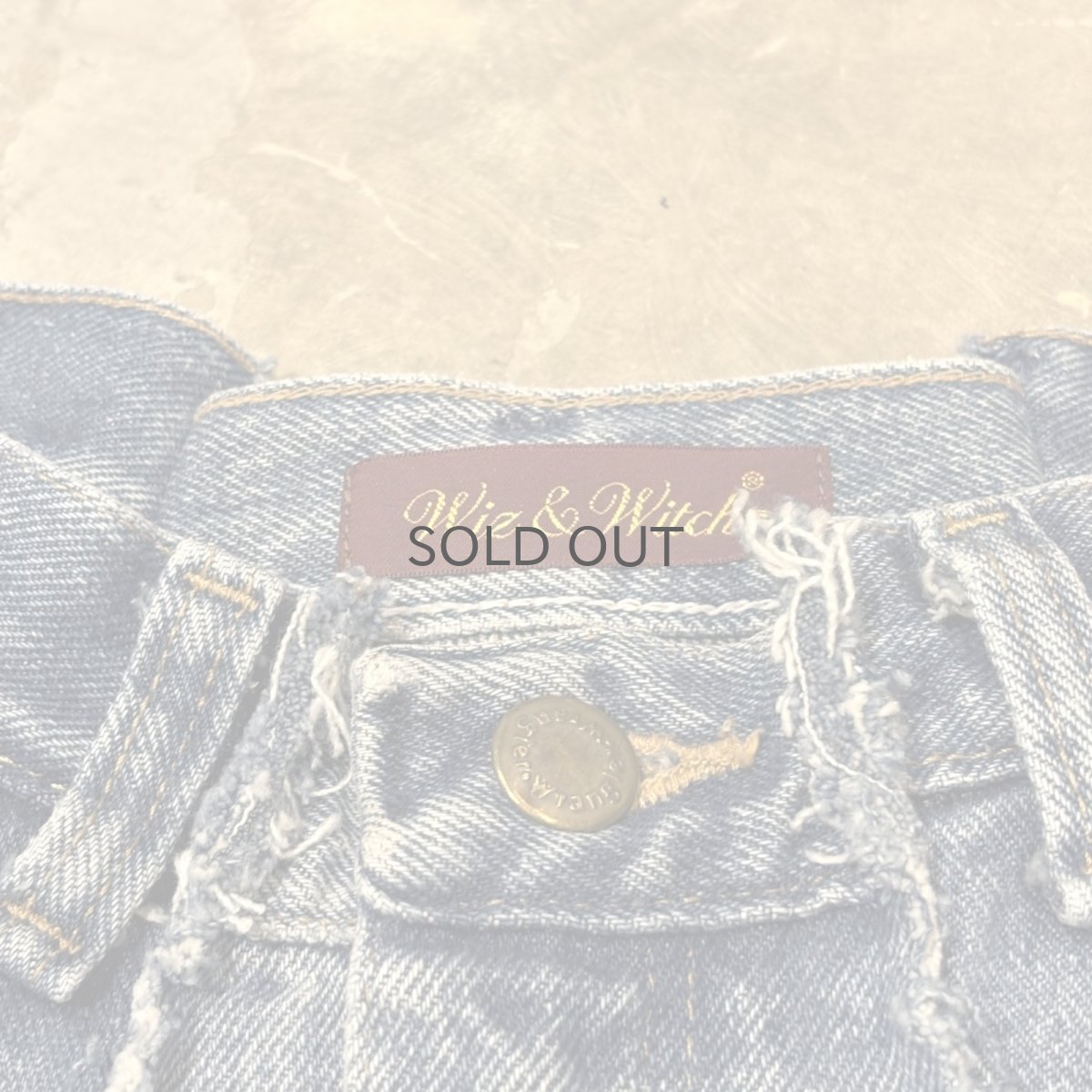 画像10: 【Wiz&Witch】"UNITED" SIDE STARS TWINS WIDE DENIM PANTS / W31 (10)
