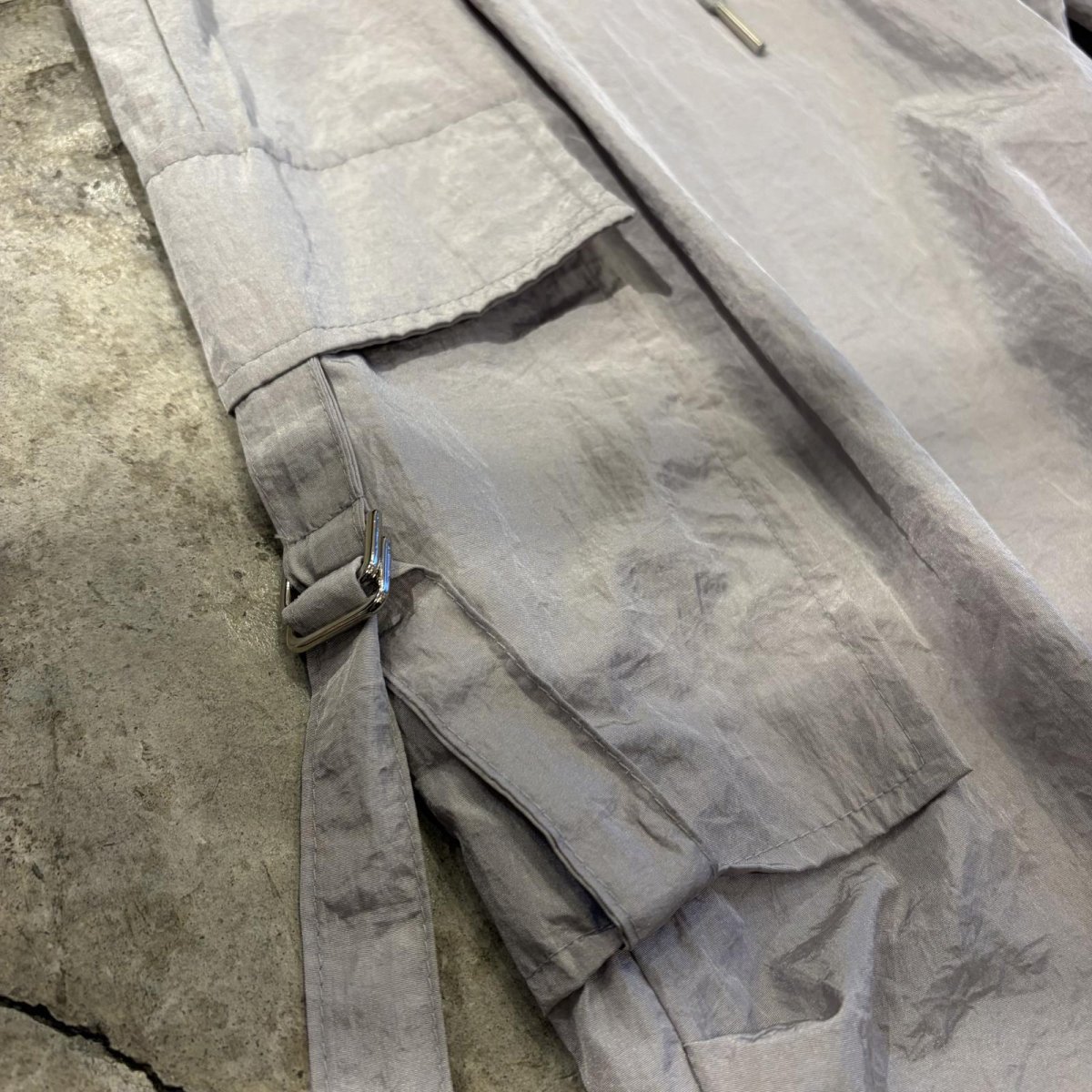 画像6: 【WONDERGROUND】LUSTER COLOR BELTED CARGO PANTS / GRAY / OS (6)