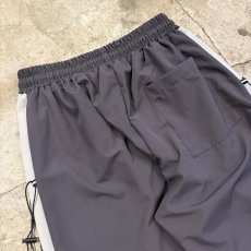 画像11: 【WONDERGROUND】SIDE COLOR LACE UP WIDE NYLON PANTS / GREY / OS (11)