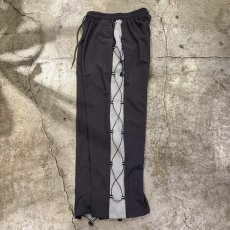 画像9: 【WONDERGROUND】SIDE COLOR LACE UP WIDE NYLON PANTS / GREY / OS (9)