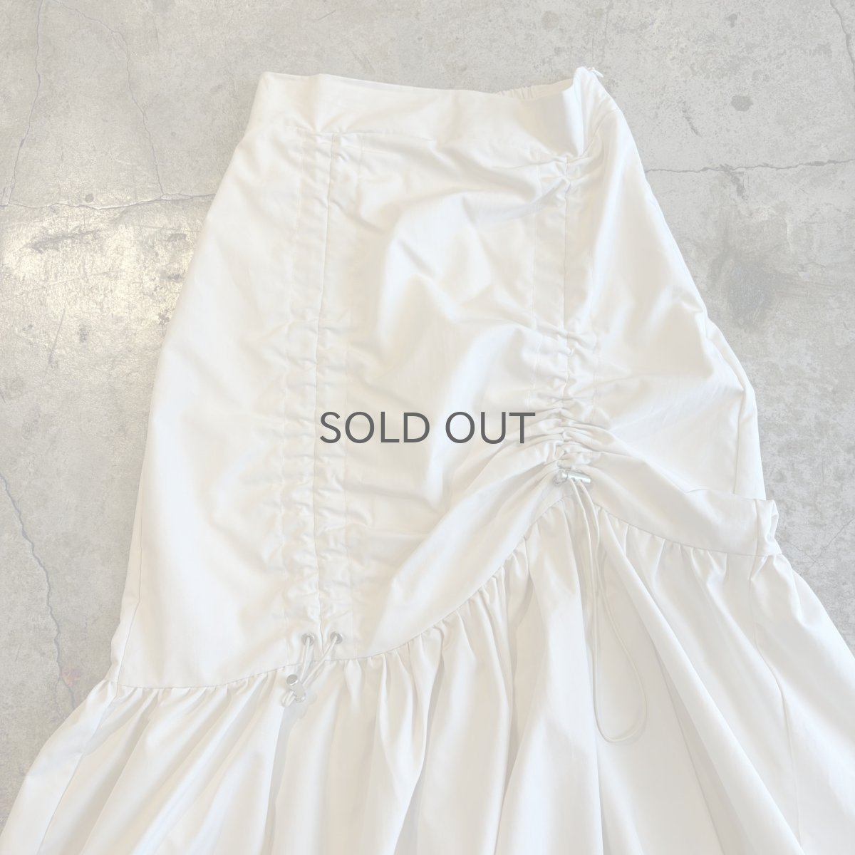 画像6: FRONT DRAW CORD DESIGN TIERED MERMAID SKIRT / W25~W28 (6)