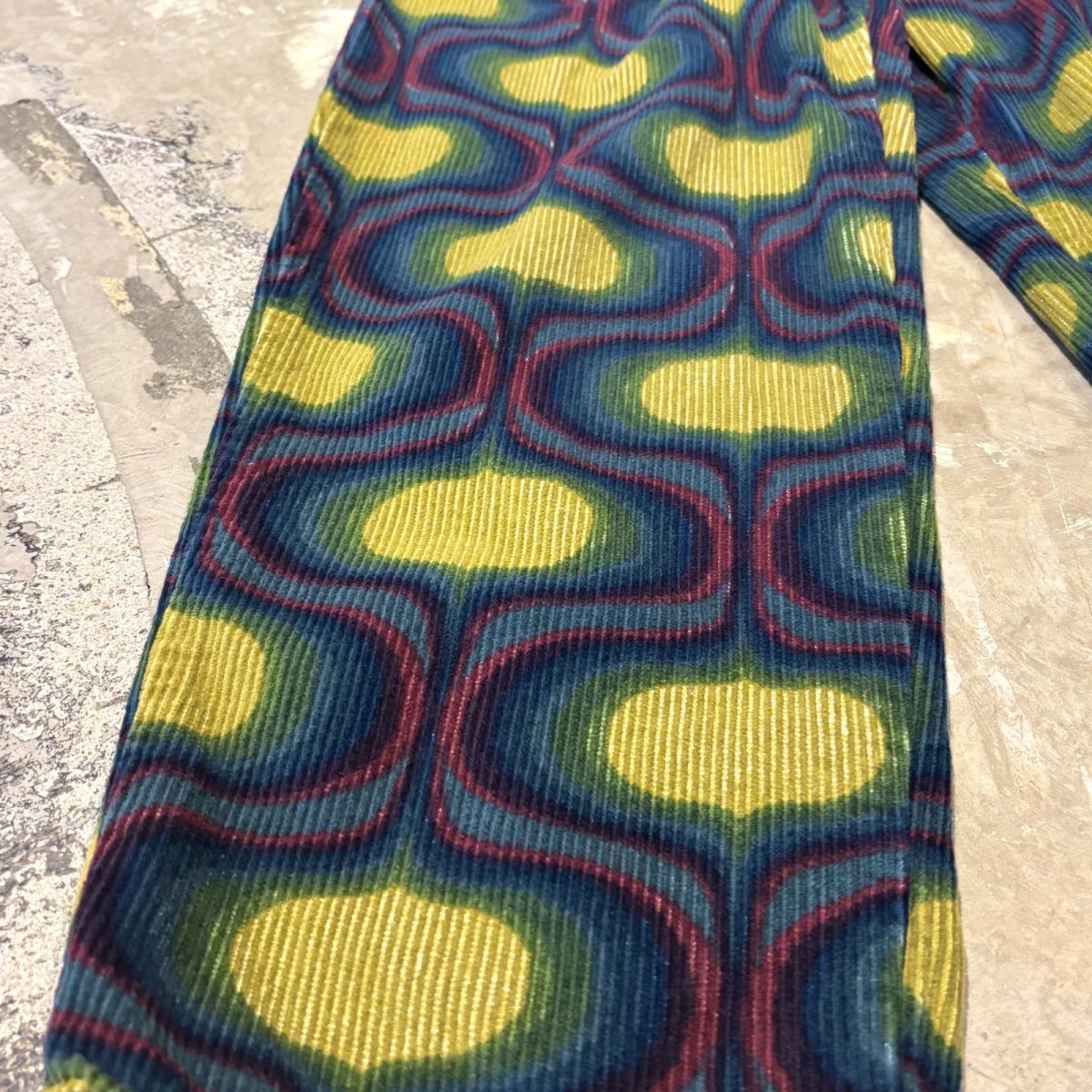 画像7: ALL OVER PATTERN CORDUROY STRAIGHT PANTS / ~W36 (7)