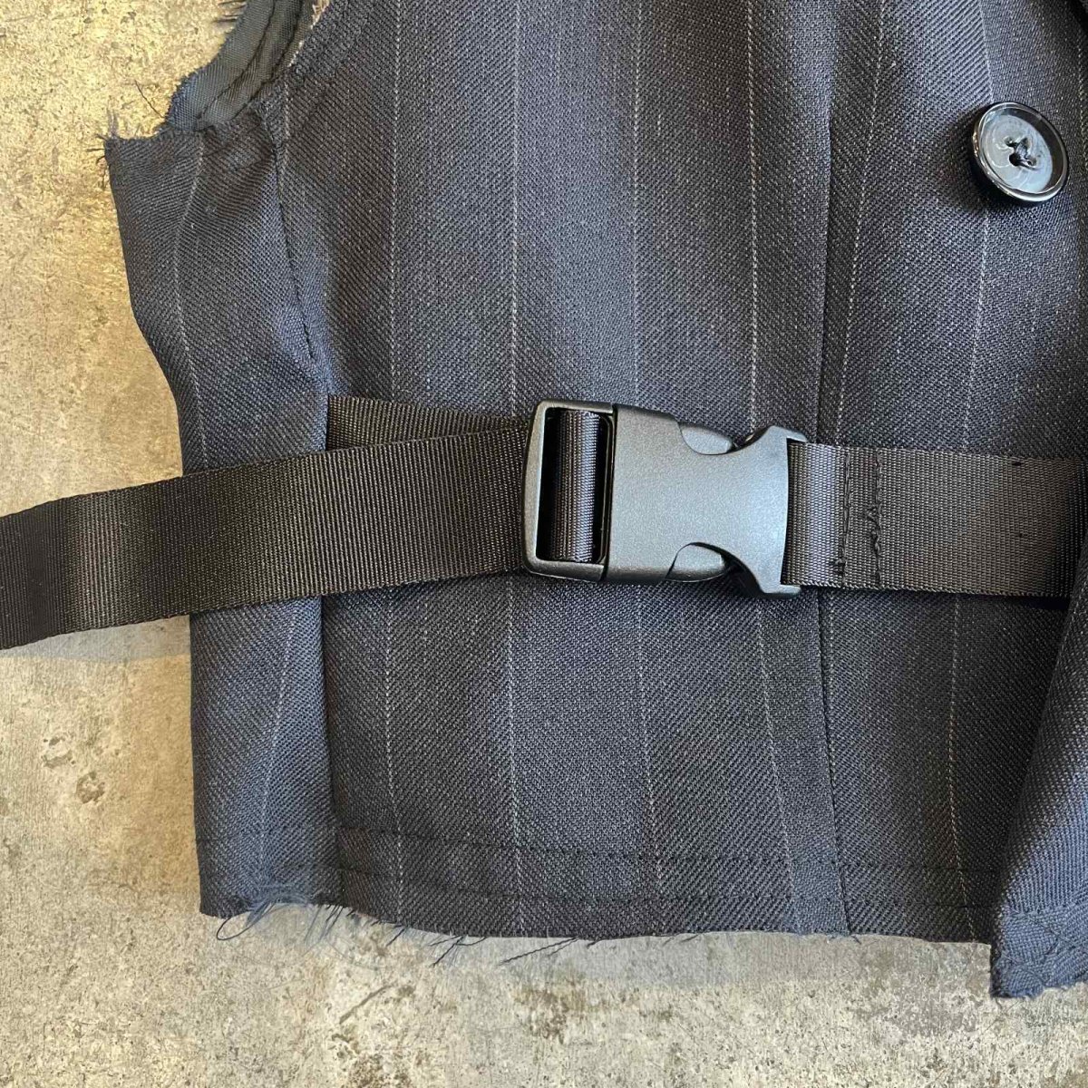 画像4: 【Wiz&Witch】"OUT STITCH" DOUBLE TAILOR WRAP VEST / OS (4)