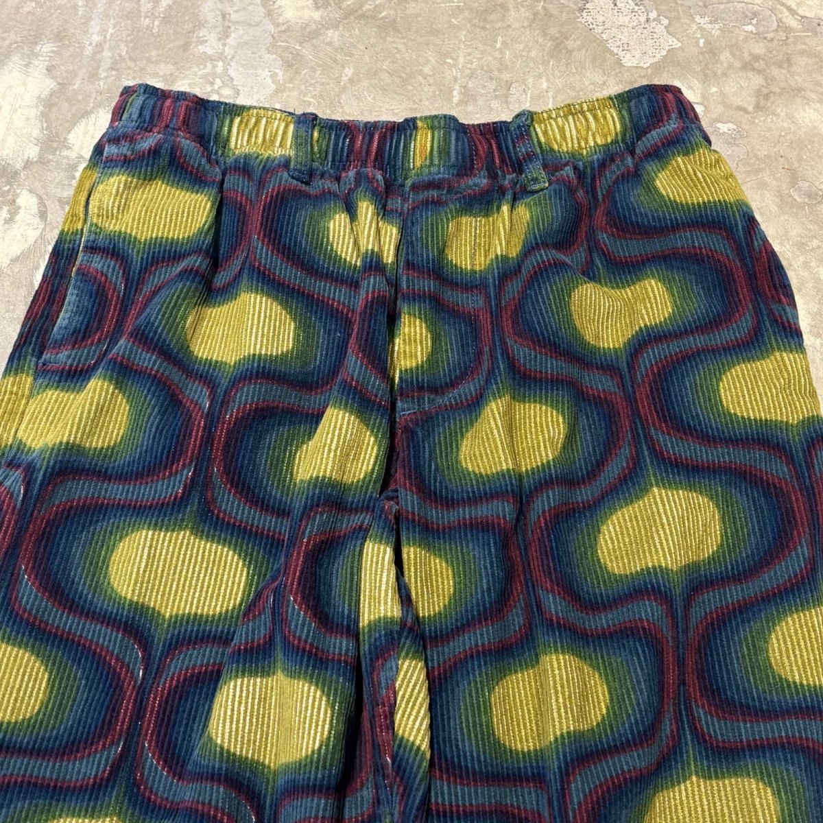 画像10: ALL OVER PATTERN CORDUROY STRAIGHT PANTS / ~W36 (10)