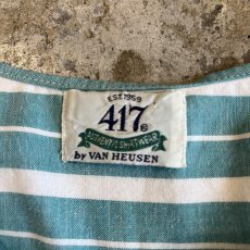 画像12: V NECK ONE POCKET DESIGN STRIPE PATTERN L/S SHIRT / Ladies XL (12)