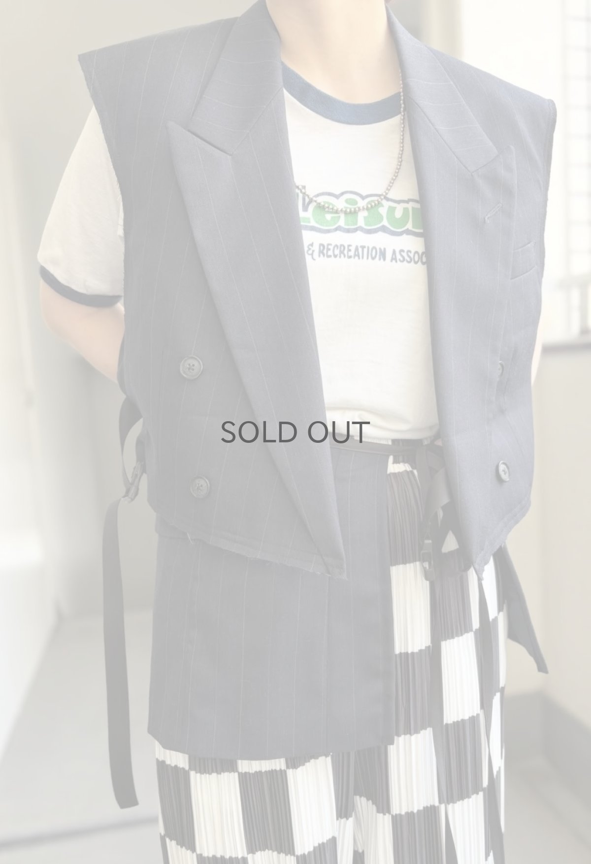 画像12: 【Wiz&Witch】"OUT STITCH" DOUBLE TAILOR WRAP VEST / OS (12)