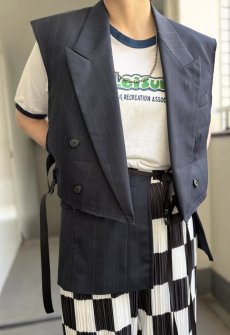 画像12: 【Wiz&Witch】"OUT STITCH" DOUBLE TAILOR WRAP VEST / OS (12)