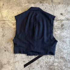 画像2: 【Wiz&Witch】"OUT STITCH" DOUBLE TAILOR WRAP VEST / OS (2)