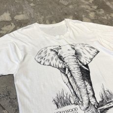 画像3: 90's BOTH SIDE ELEPHANT PRINTED S/S TEE / Mens XL (3)