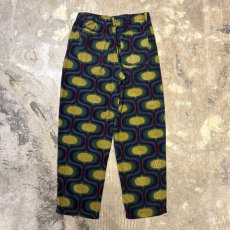 画像2: ALL OVER PATTERN CORDUROY STRAIGHT PANTS / ~W36 (2)