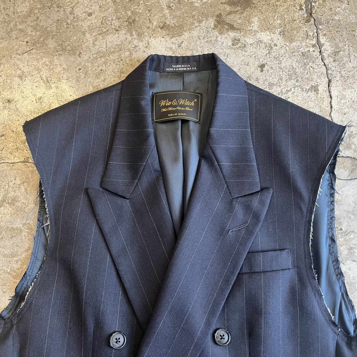 画像8: 【Wiz&Witch】"OUT STITCH" DOUBLE TAILOR WRAP VEST / OS (8)
