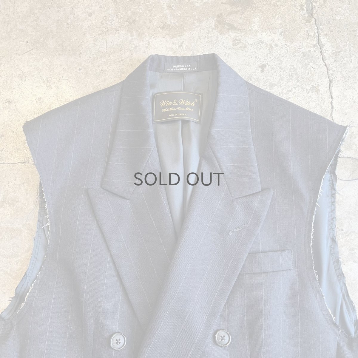 画像8: 【Wiz&Witch】"OUT STITCH" DOUBLE TAILOR WRAP VEST / OS (8)