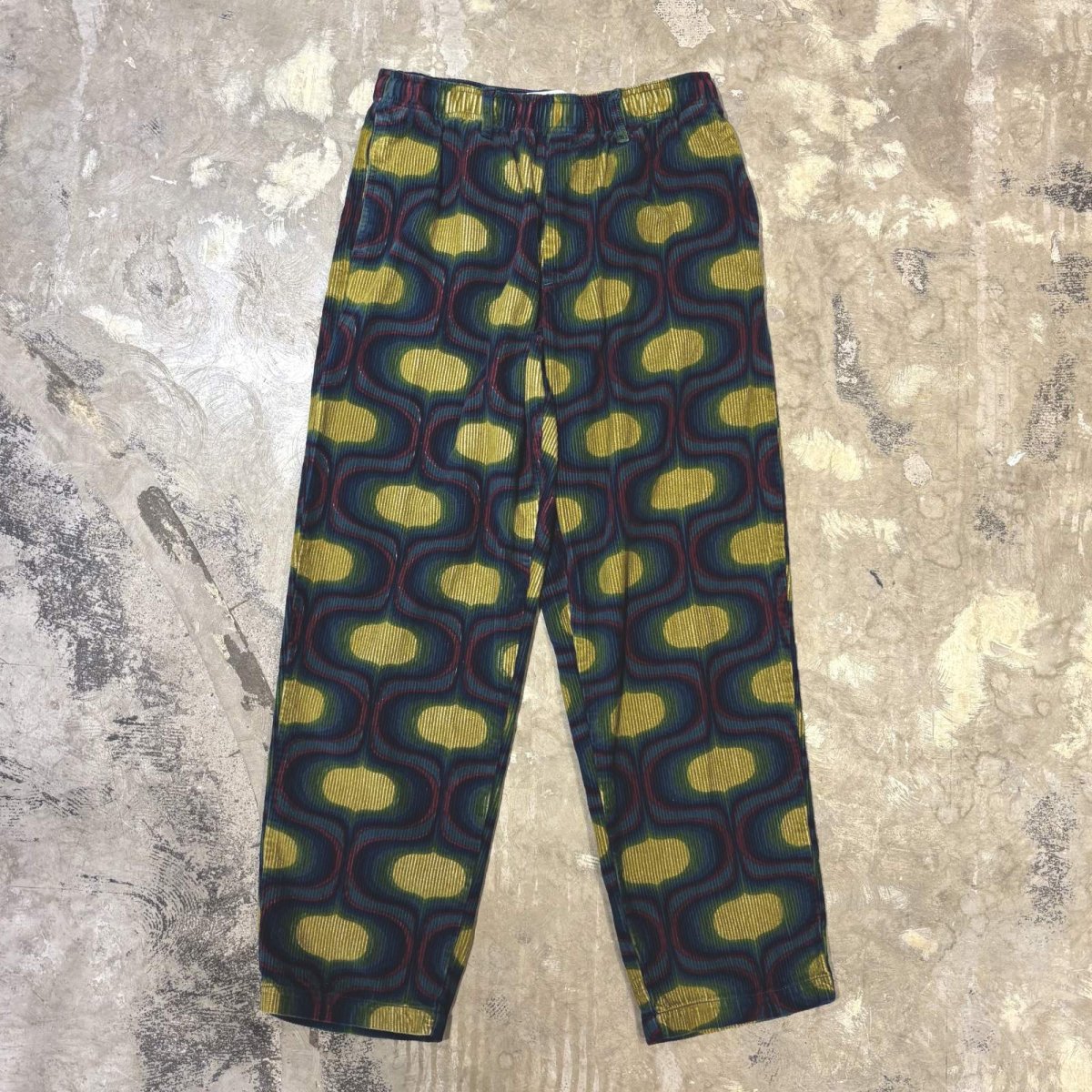 画像1: ALL OVER PATTERN CORDUROY STRAIGHT PANTS / ~W36 (1)