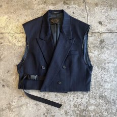 画像1: 【Wiz&Witch】"OUT STITCH" DOUBLE TAILOR WRAP VEST / OS (1)