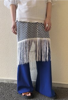 画像12: COBALT BLUE COLOR MESH WIDE DESIGN PANTS / W27~W36(11) (12)