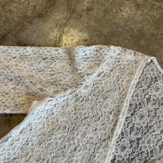 画像9: DOWN FRINGE DESIGN LACE CARDIGAN / Ladies M(L) (9)
