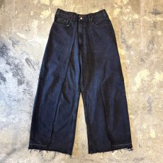 画像1: 【Wiz&Witch】"UNITED" TWINS WIDE DENIM PANTS / W31 (1)