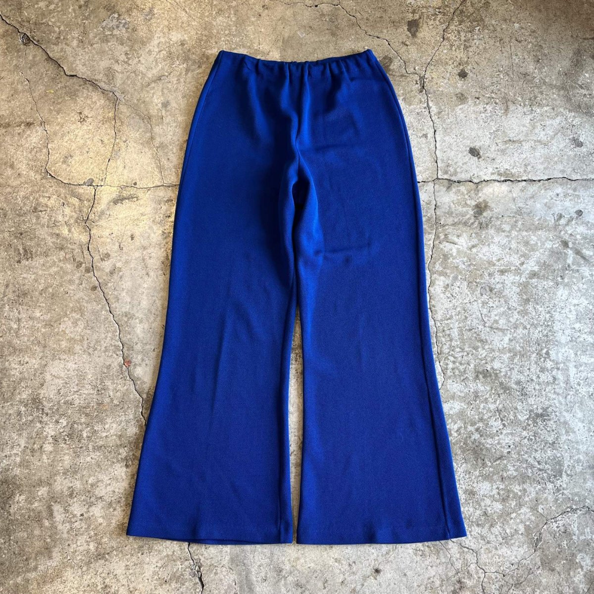 画像1: COBALT BLUE COLOR MESH WIDE DESIGN PANTS / W27~W36(11) (1)
