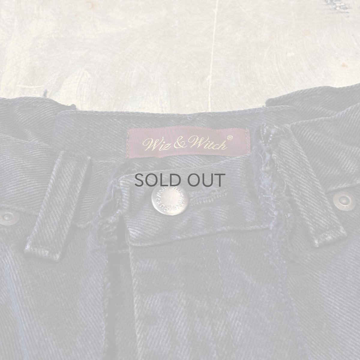 画像10: 【Wiz&Witch】"UNITED" TWINS WIDE DENIM PANTS / W31 (10)