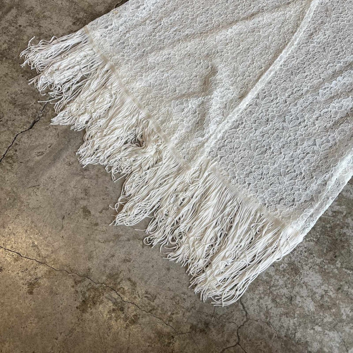 画像4: DOWN FRINGE DESIGN LACE CARDIGAN / Ladies M(L) (4)